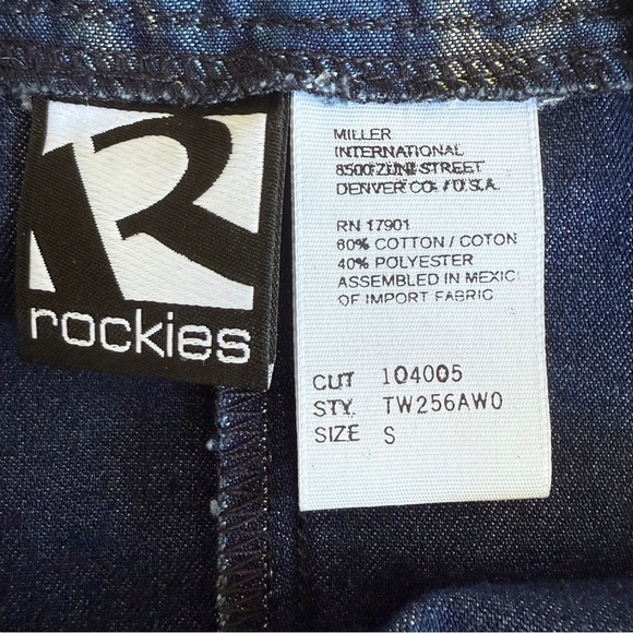 Vintage Rockies 2 piece jeans & crop top set. Made in USA Rodeo Show Wear - Picture 12 of 12
